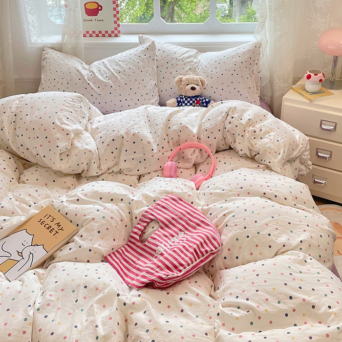 91家纺网 家纺一手货源 找家纺 （总）优尚佳生活馆 2026新款A类水洗ins风亲肤印花四件套