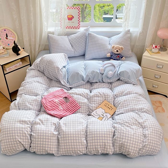 91家纺网 家纺一手货源 找家纺 （总）优尚佳生活馆 2026新款A类水洗ins风亲肤印花四件套