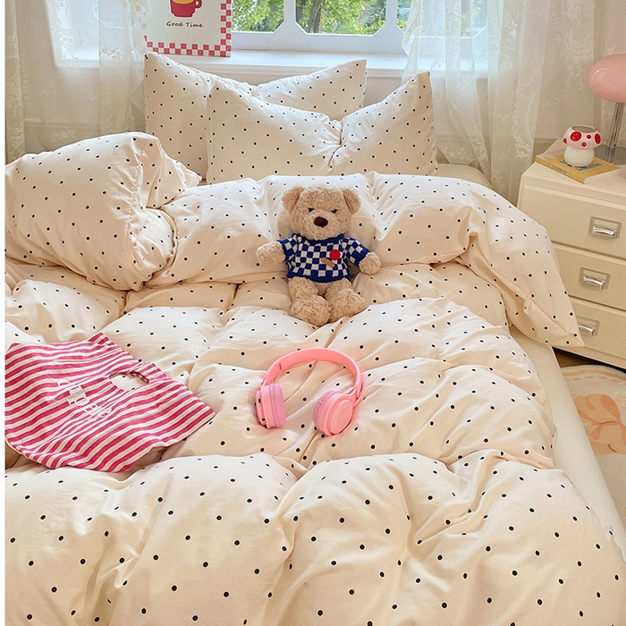 91家纺网 家纺一手货源 找家纺 优尚佳生活馆 2026新款A类水洗ins风亲肤印花四件套 晨曦暖阳