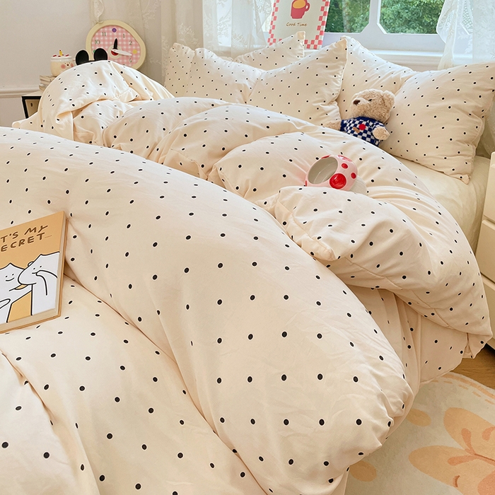 91家纺网 家纺一手货源 找家纺 优尚佳生活馆 2026新款A类水洗ins风亲肤印花四件套 晨曦暖阳