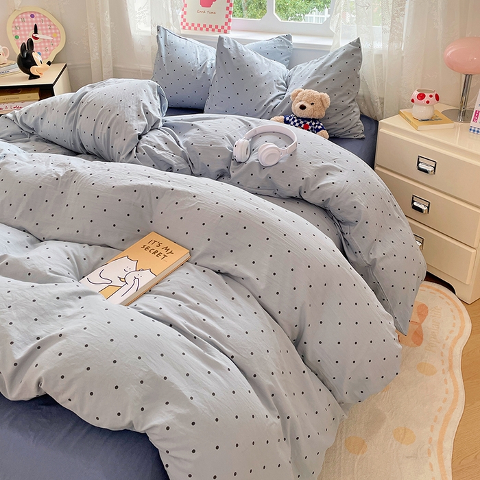 91家纺网 家纺一手货源 找家纺 优尚佳生活馆 2026新款A类水洗ins风亲肤印花四件套 星河梦境