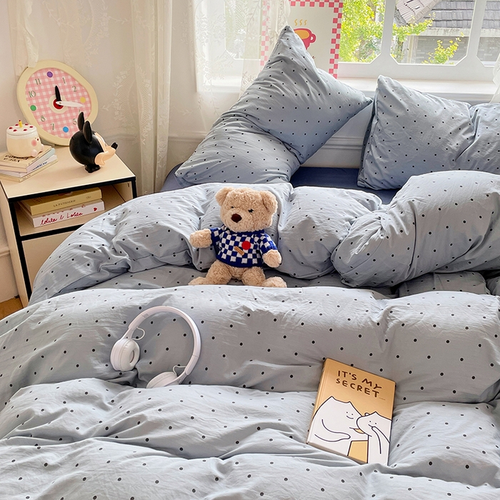 91家纺网 家纺一手货源 找家纺 优尚佳生活馆 2026新款A类水洗ins风亲肤印花四件套 星河梦境