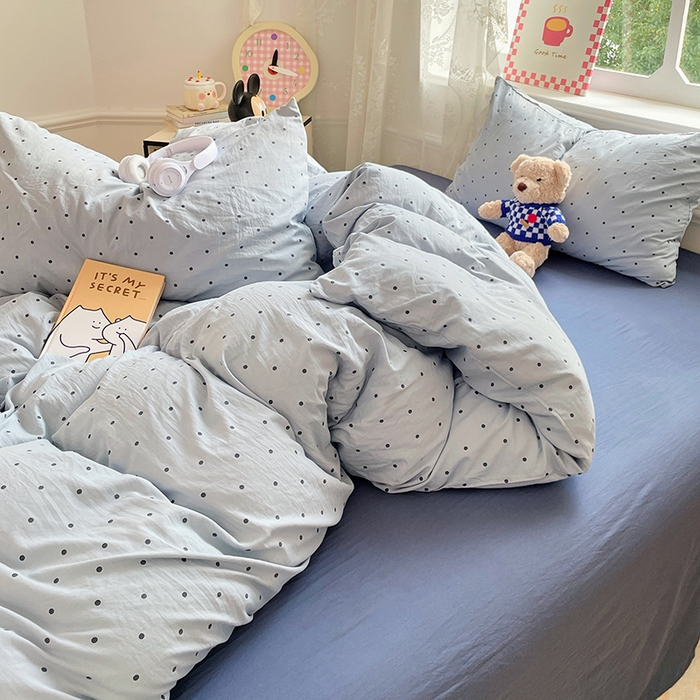 91家纺网 家纺一手货源 找家纺 优尚佳生活馆 2026新款A类水洗ins风亲肤印花四件套 星河梦境