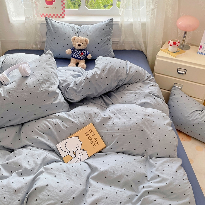 91家纺网 家纺一手货源 找家纺 优尚佳生活馆 2026新款A类水洗ins风亲肤印花四件套 星河梦境