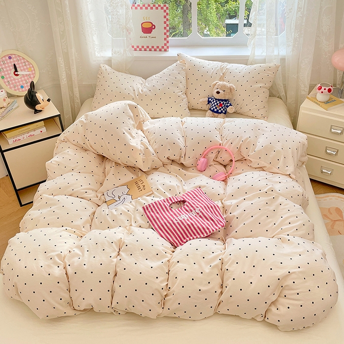 91家纺网 家纺一手货源 找家纺 （总）优佳优品 2026新款A类水洗ins风亲肤印花四件套