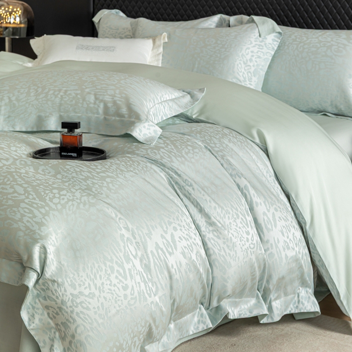 91家纺网 家纺一手货源 找家纺 （总）魅都 2026春夏新款天丝棉色织提花四件套