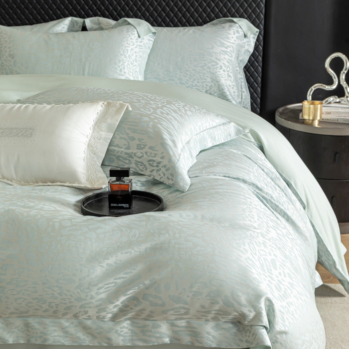 91家纺网 家纺一手货源 找家纺 （总）魅都 2026春夏新款天丝棉色织提花四件套