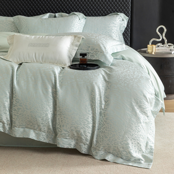 91家纺网 家纺一手货源 找家纺 （总）魅都 2026春夏新款天丝棉色织提花四件套