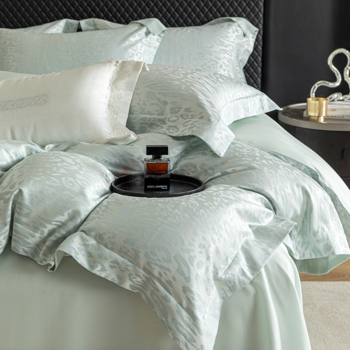 91家纺网 家纺一手货源 找家纺 （总）魅都 2026春夏新款天丝棉色织提花四件套