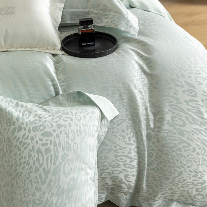 91家纺网 家纺一手货源 找家纺 魅都 2026春夏新款天丝棉色织提花四件套 波斯蜜语