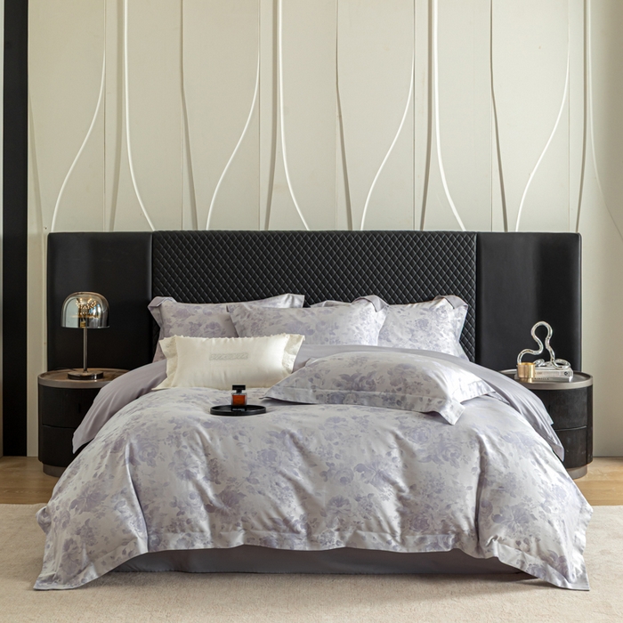 魅都 2026春夏新款天丝棉色织提花四件套 繁花雨露