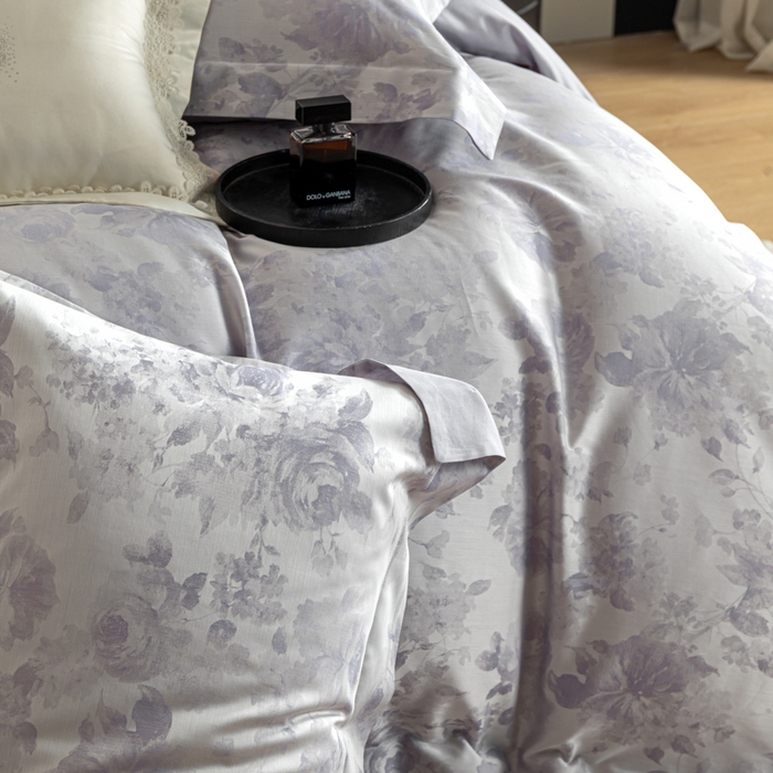 91家纺网 家纺一手货源 找家纺 魅都 2026春夏新款天丝棉色织提花四件套 繁花雨露