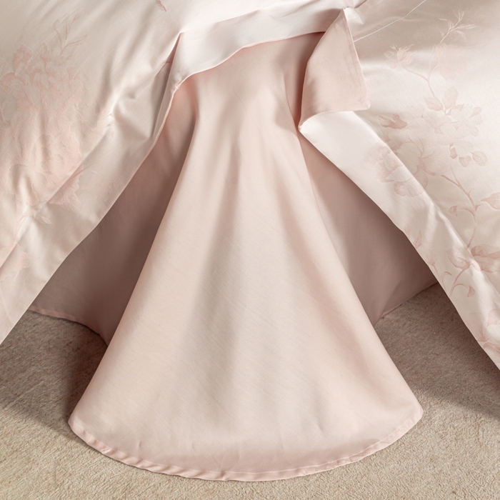 91家纺网 家纺一手货源 找家纺 魅都 2026春夏新款天丝棉色织提花四件套 花意云间