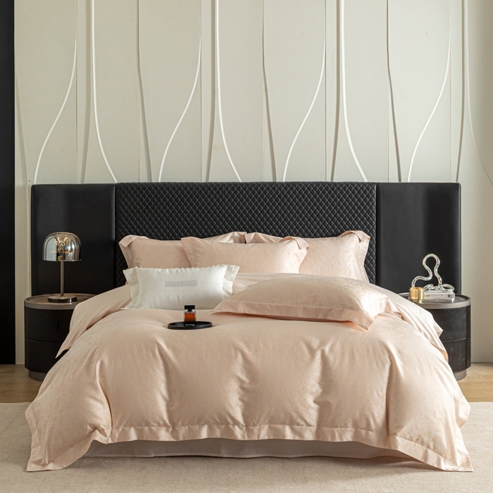 魅都 2026春夏新款天丝棉色织提花四件套 幽蓝棠香