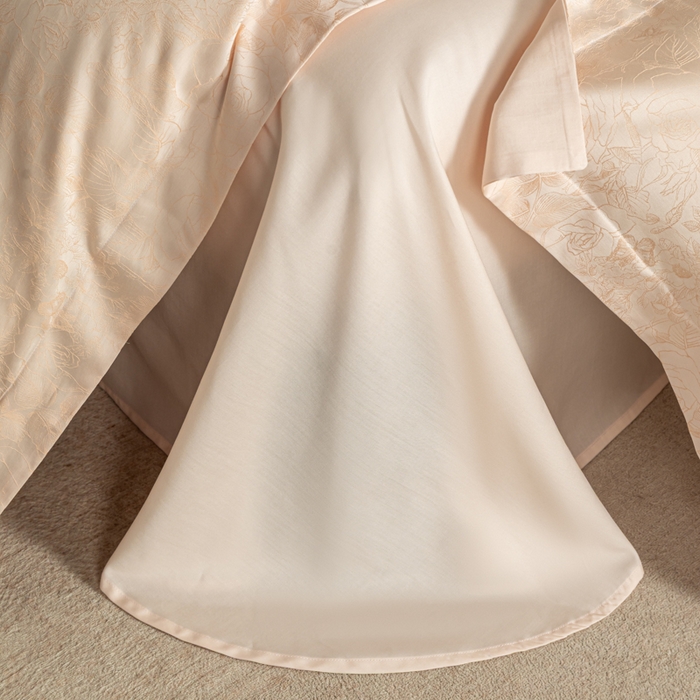 91家纺网 家纺一手货源 找家纺 魅都 2026春夏新款天丝棉色织提花四件套 幽蓝棠香