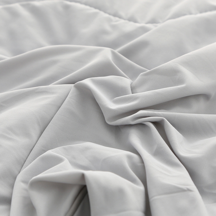 91家纺网 家纺一手货源 找家纺 亚龙工厂店 2024新款冰淇淋云母凉感瓜瓜抗菌夏被浅灰