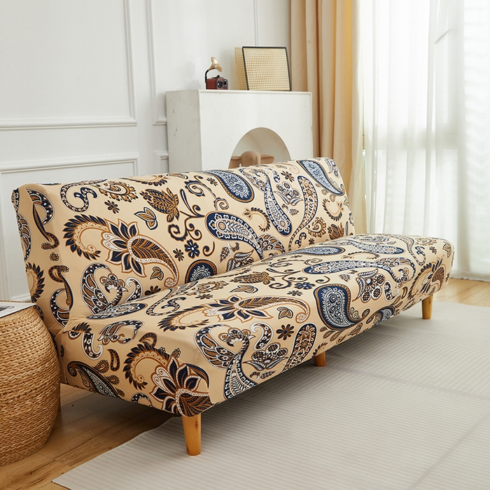 91家纺网 家纺一手货源 找家纺 逐日沙发套 2026新款牛奶丝印花-沙发床套 腰果花