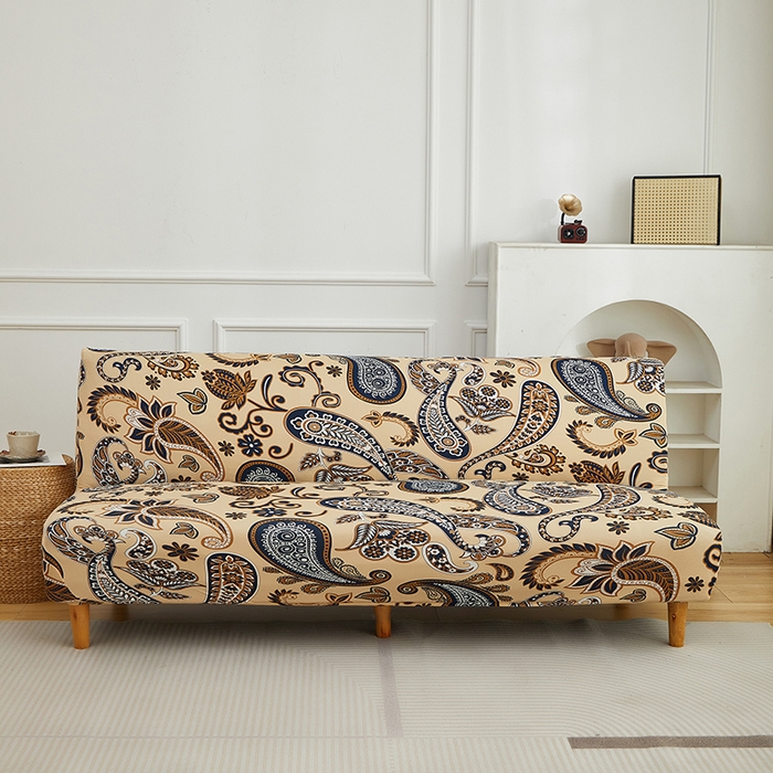 91家纺网 家纺一手货源 找家纺 逐日沙发套 2026新款牛奶丝印花-沙发床套 腰果花