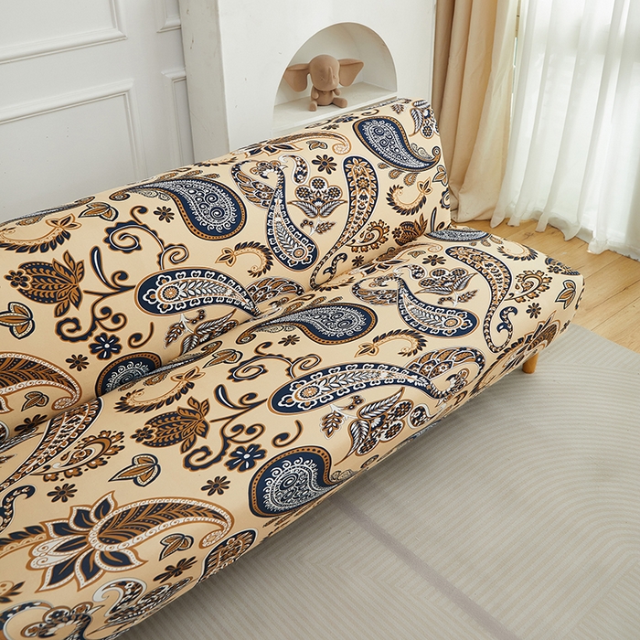 91家纺网 家纺一手货源 找家纺 逐日沙发套 2026新款牛奶丝印花-沙发床套 腰果花