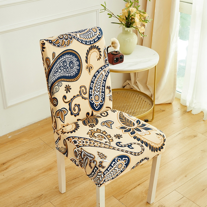 91家纺网 家纺一手货源 找家纺 逐日沙发套 2026新款牛奶丝印花-椅套 腰果花