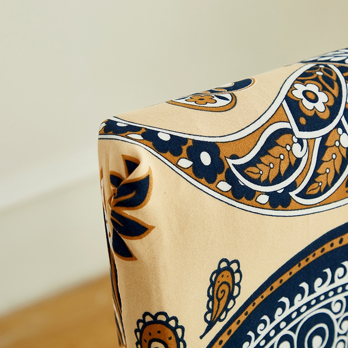 91家纺网 家纺一手货源 找家纺 逐日沙发套 2026新款牛奶丝印花-椅套 腰果花