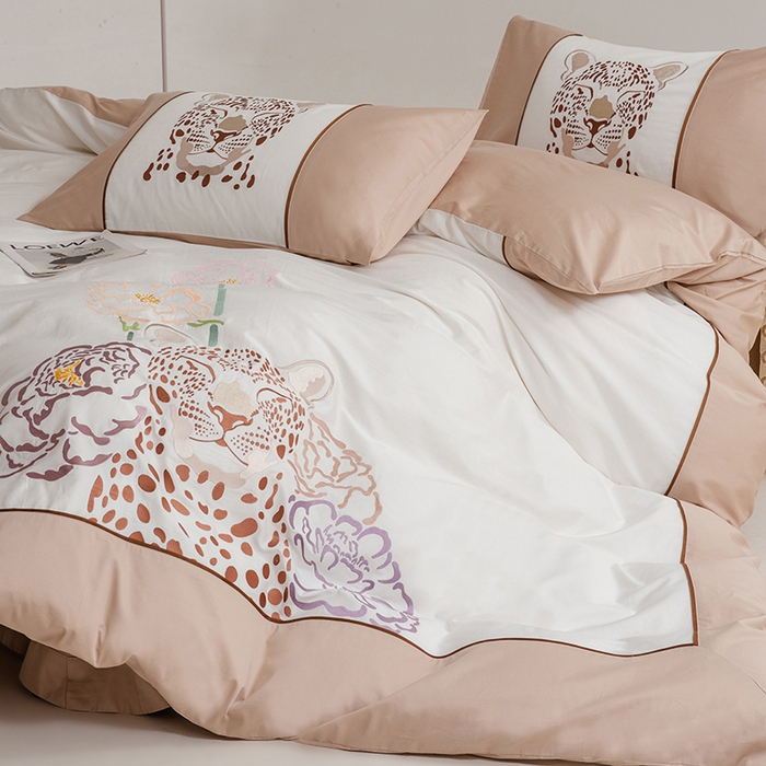 91家纺网 家纺一手货源 找家纺 （总）波比可可 2026新款50s长绒棉纯棉全棉居家轻奢四件套