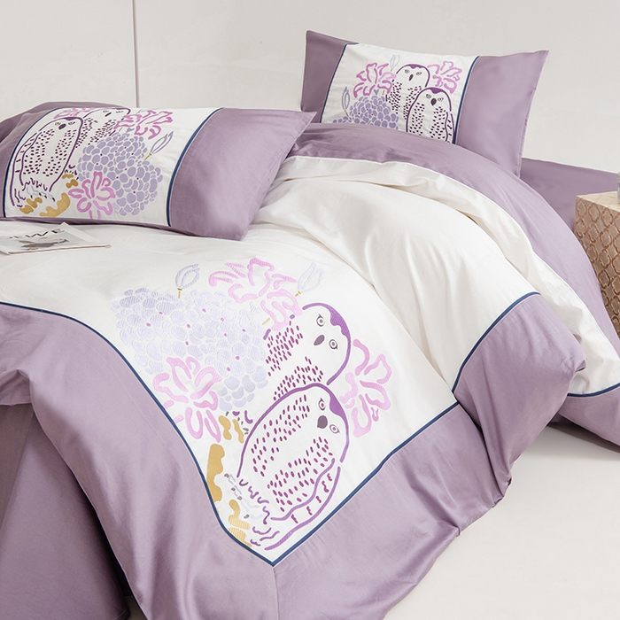 91家纺网 家纺一手货源 找家纺 波比可可 2026新款50s长绒棉纯棉全棉居家轻奢四件套 雅奢