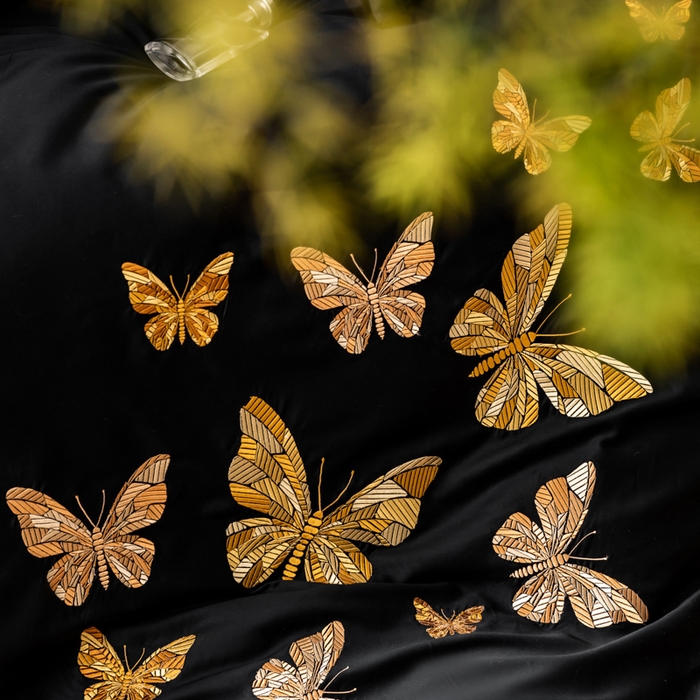 91家纺网 家纺一手货源 找家纺 波比可可 2026新款50s长绒棉纯棉全棉居家轻奢四件套-款式二 光辉岁月