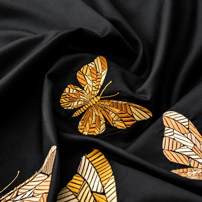 91家纺网 家纺一手货源 找家纺 波比可可 2026新款50s长绒棉纯棉全棉居家轻奢四件套-款式二 光辉岁月