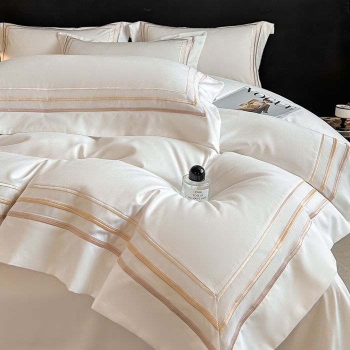 91家纺网 家纺一手货源 找家纺 （总）苏源家居 2026新款酒店风磨毛大拼角绣花轻奢四件套-玄律