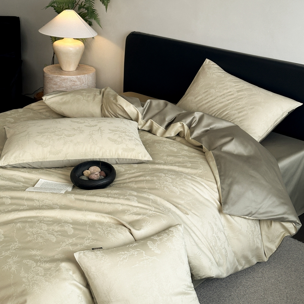 91家纺网 家纺一手货源 找家纺 （总）卡巴伦家纺 2026新款全棉纯棉厚织提花四件套