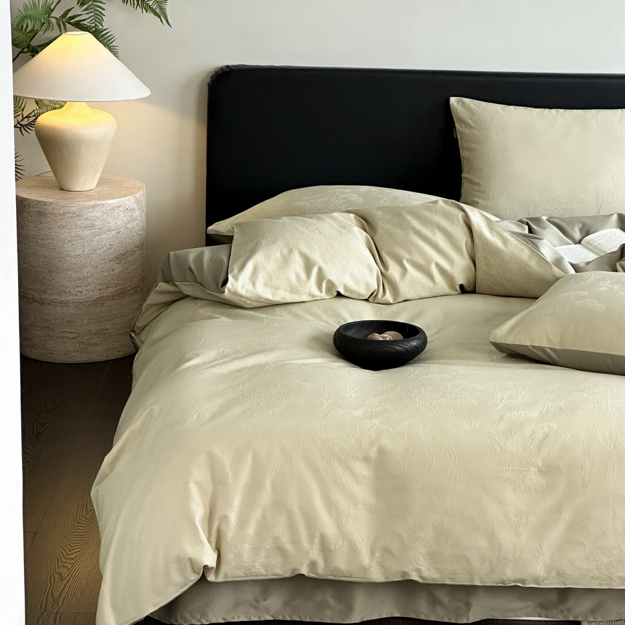 91家纺网 家纺一手货源 找家纺 （总）卡巴伦家纺 2026新款全棉纯棉厚织提花四件套