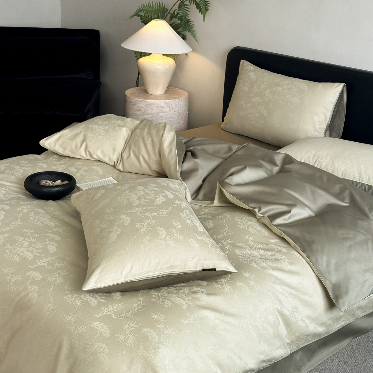 91家纺网 家纺一手货源 找家纺 （总）卡巴伦家纺 2026新款全棉纯棉厚织提花四件套