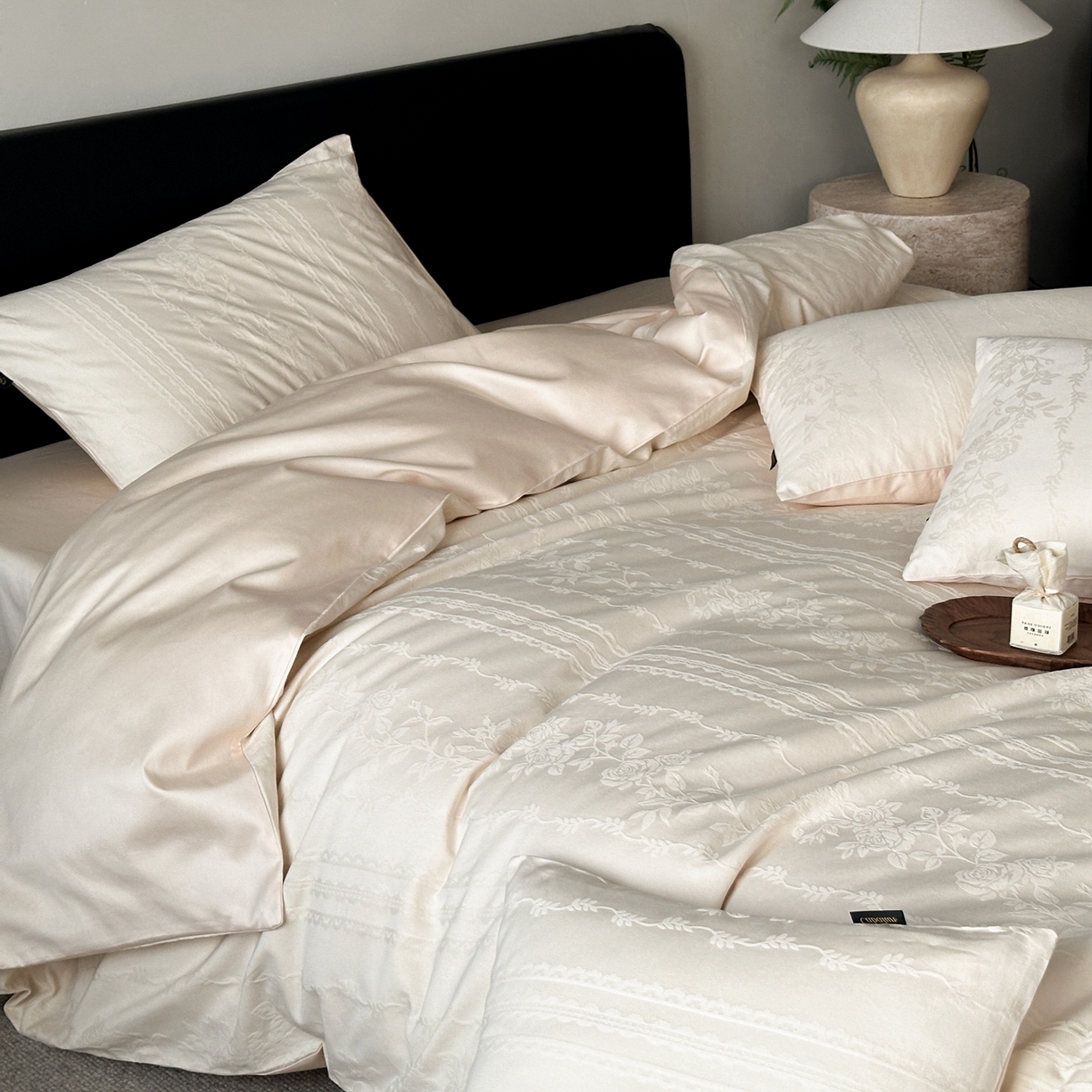 91家纺网 家纺一手货源 找家纺 （总）卡巴伦家纺 2026新款全棉纯棉厚织提花四件套