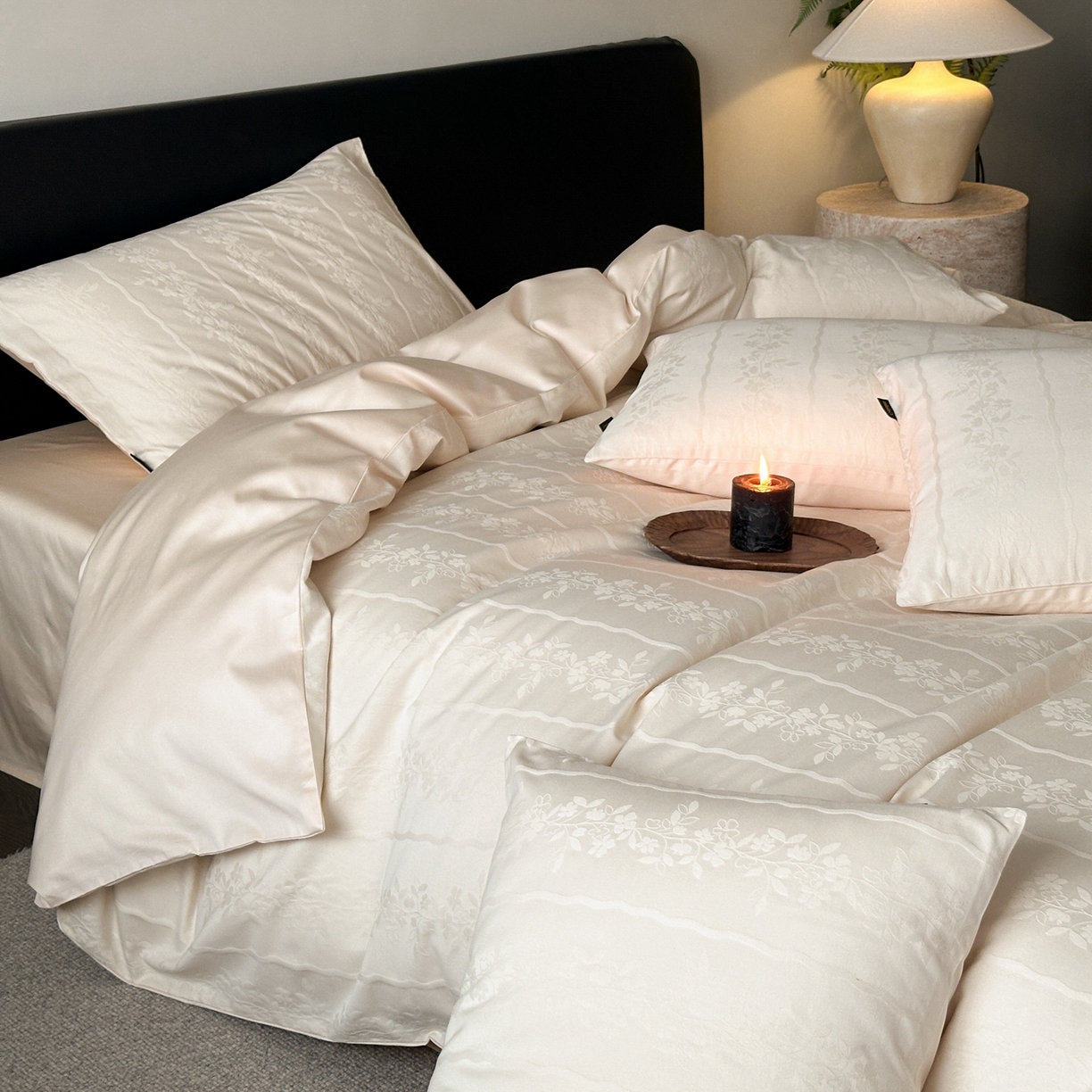 91家纺网 家纺一手货源 找家纺 （总）卡巴伦家纺 2026新款全棉纯棉厚织提花四件套