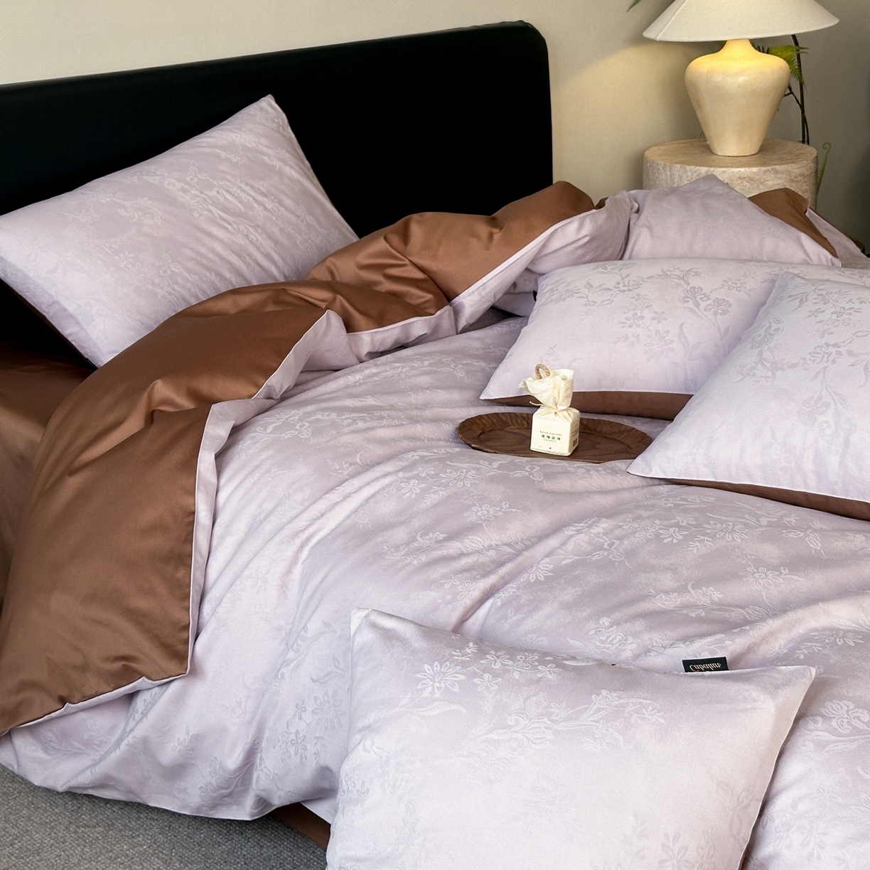 卡巴伦家纺 2026新款全棉纯棉厚织提花四件套 可露丽