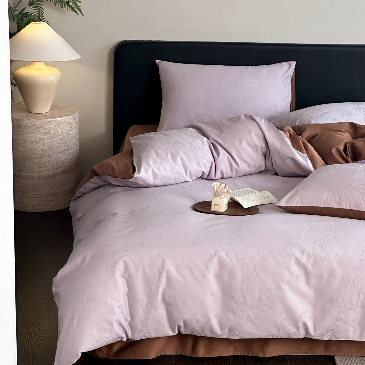 91家纺网 家纺一手货源 找家纺 卡巴伦家纺 2026新款全棉纯棉厚织提花四件套 可露丽