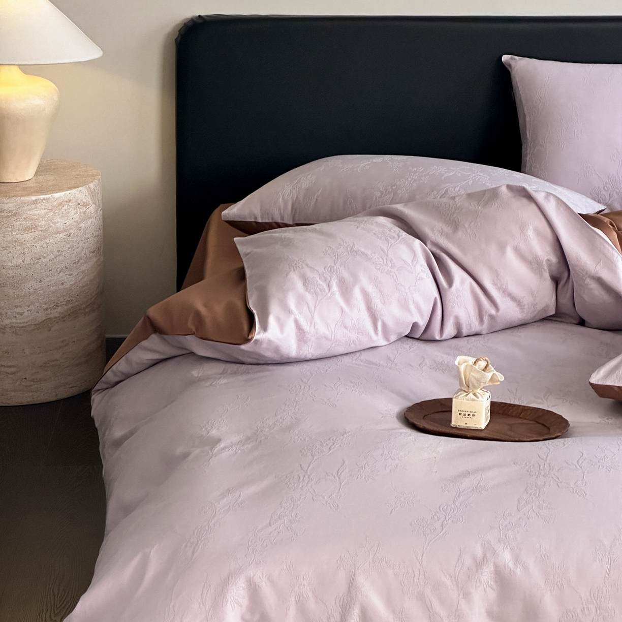 91家纺网 家纺一手货源 找家纺 卡巴伦家纺 2026新款全棉纯棉厚织提花四件套 可露丽