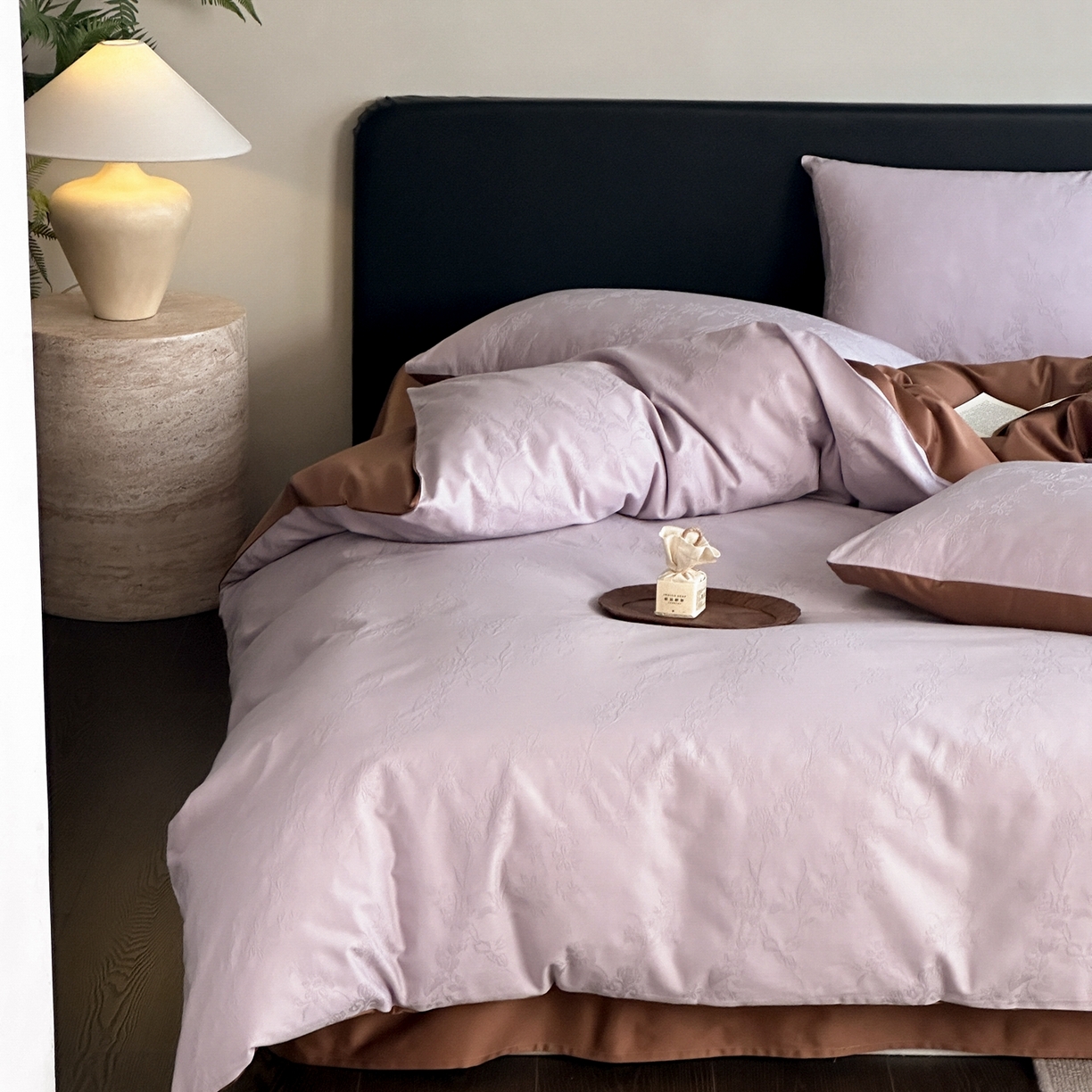 91家纺网 家纺一手货源 找家纺 卡巴伦家纺 2026新款全棉纯棉厚织提花四件套 可露丽