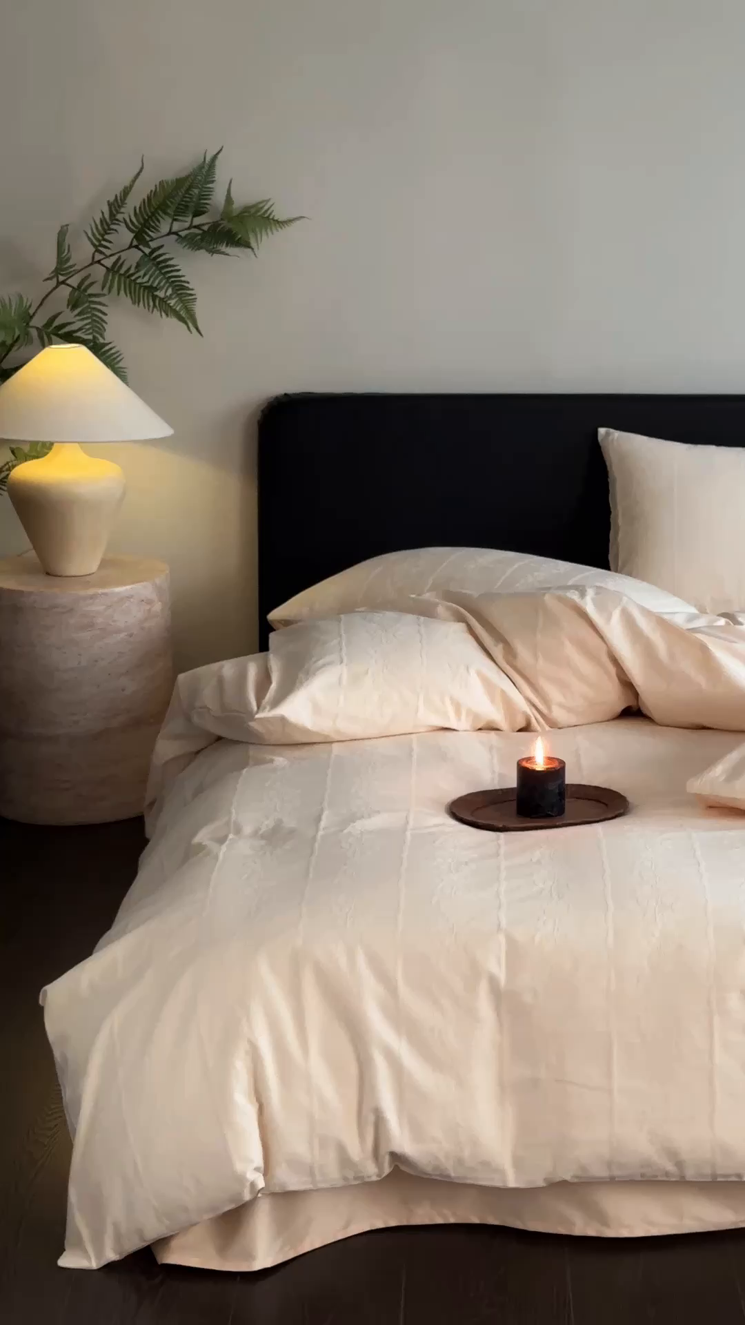 91家纺网 家纺一手货源 找家纺 卡巴伦家纺 2026新款全棉纯棉厚织提花四件套 曼柔-香槟