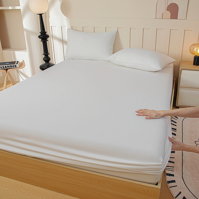 91家纺网 家纺一手货源 找家纺 （总）宇淳国际 2026新款加厚仿棉纯色单床笠