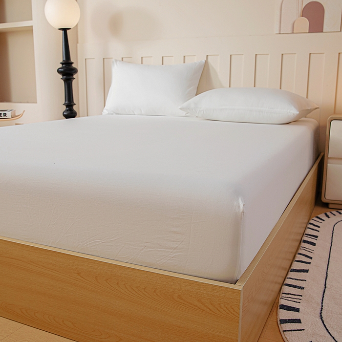 91家纺网 家纺一手货源 找家纺 （总）宇淳国际 2026新款加厚仿棉纯色单床笠