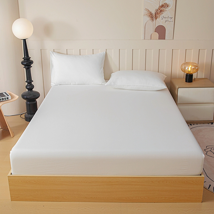 91家纺网 家纺一手货源 找家纺 （总）宇淳国际 2026新款加厚仿棉纯色单床笠