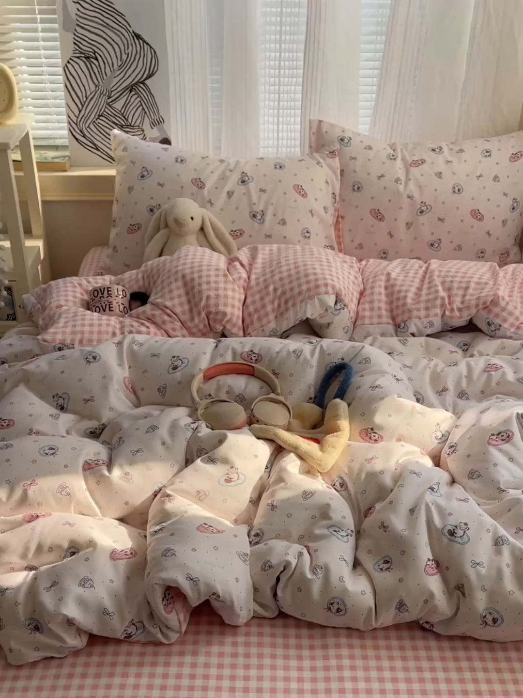 91家纺网 家纺一手货源 找家纺 （总）繁花家居 2026简单款水洗棉四件套学生床三件套