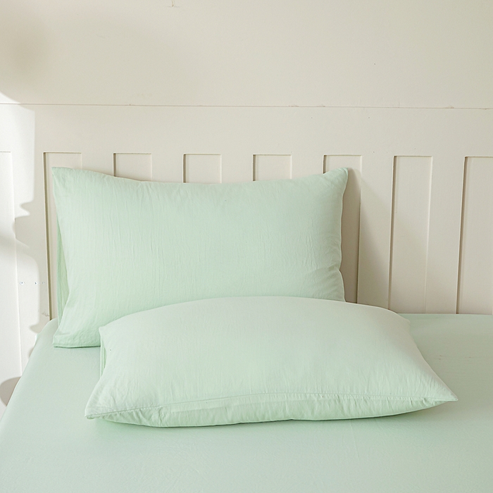 91家纺网 家纺一手货源 找家纺 宇淳国际 2026新款加厚仿棉纯色单床笠 嫩绿