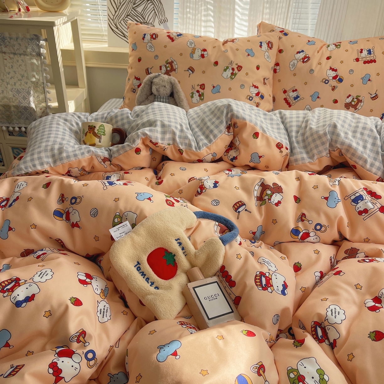 91家纺网 家纺一手货源 找家纺 繁花家居 2026简单款水洗棉四件套学生床三件套 幻想乐园