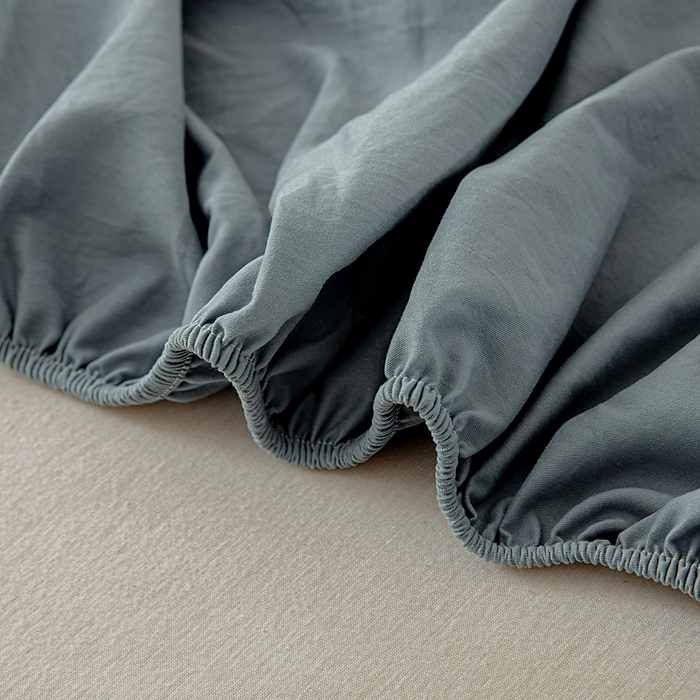 91家纺网 家纺一手货源 找家纺 宇淳国际 2026新款加厚仿棉纯色单床笠 深湖绿