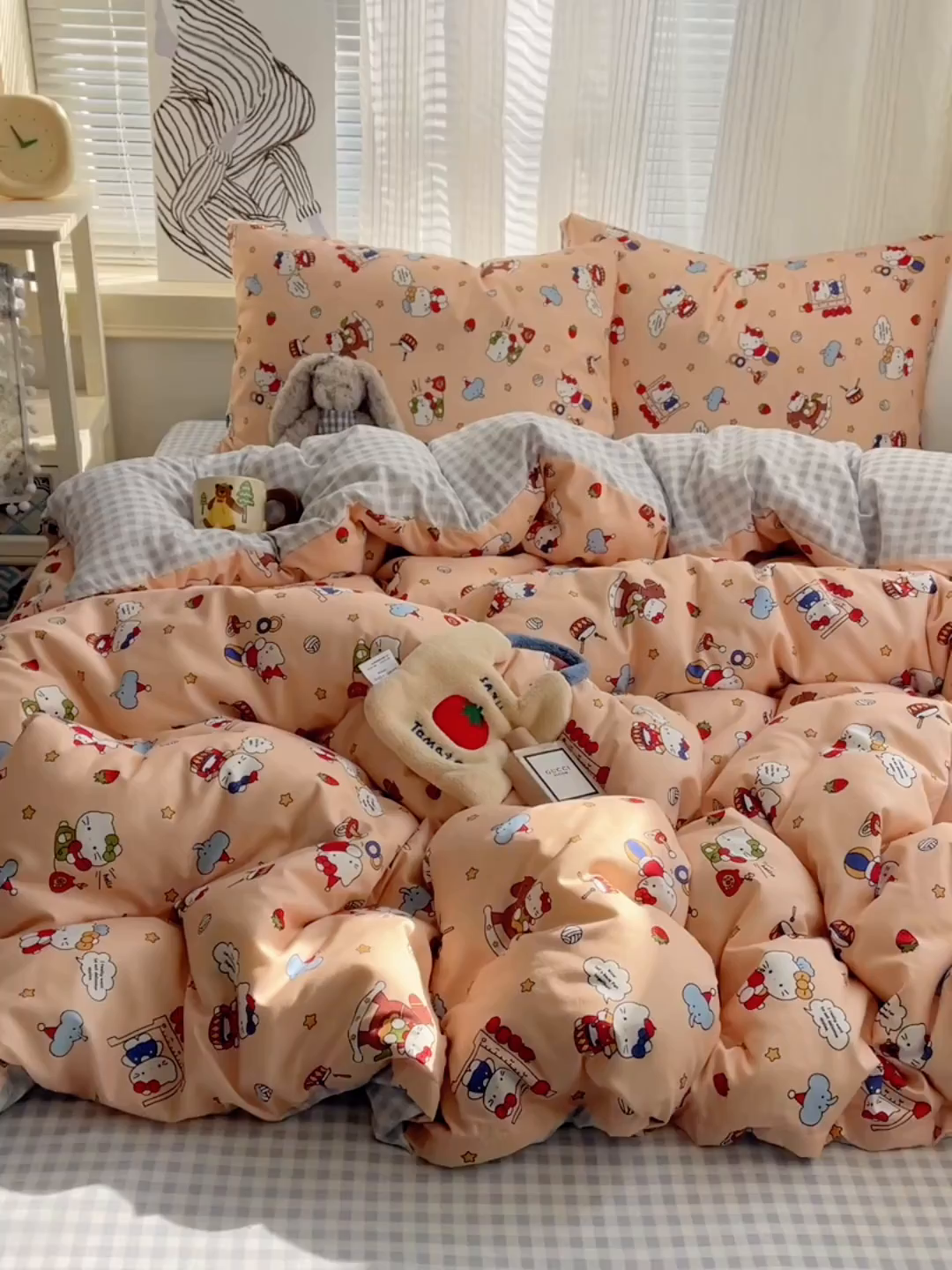 91家纺网 家纺一手货源 找家纺 繁花家居 2026简单款水洗棉四件套学生床三件套 幻想乐园