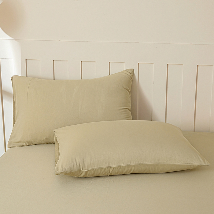 91家纺网 家纺一手货源 找家纺 宇淳国际 2026新款加厚仿棉纯色单床笠 驼色