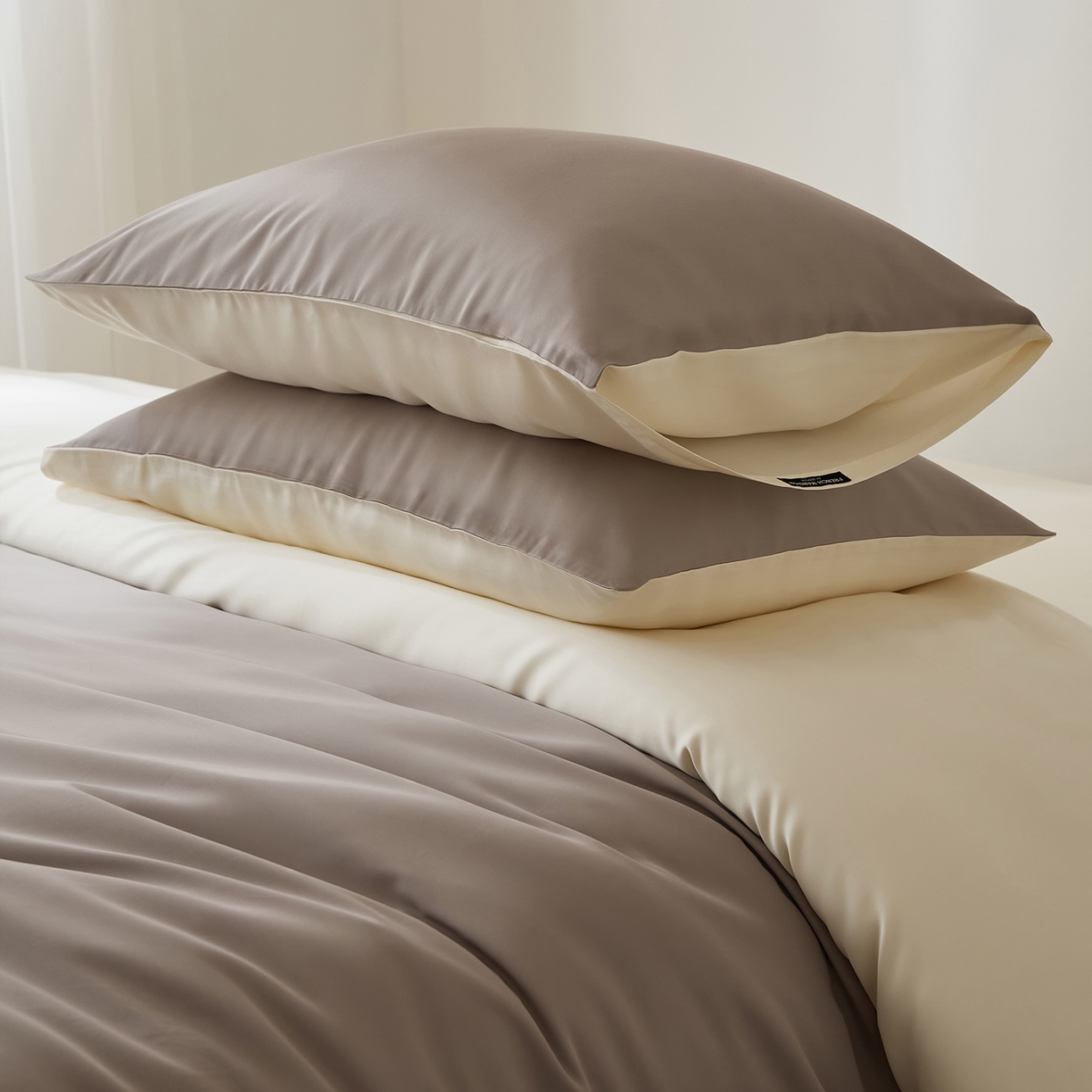 91家纺网 家纺一手货源 找家纺 EH家居 2026新款天丝仲夏夜之梦系列四件套 仲夏-果栗色